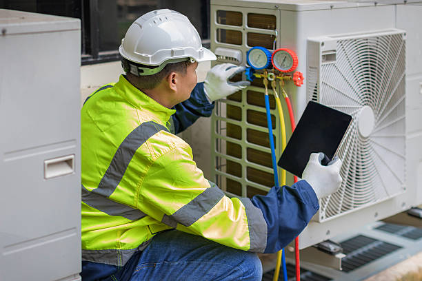 Professional Heat Pump Repair technician working in Roanoke, VA